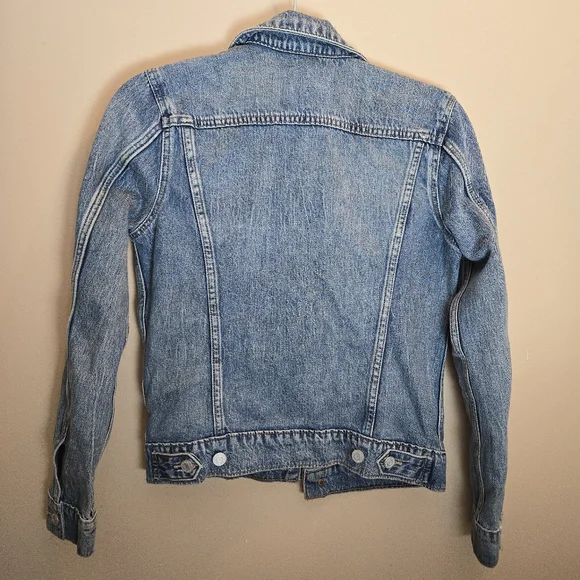 Lucky Brand Denim Jacket Women's X-Small Light Wash Cotton - Picture 2 of 11